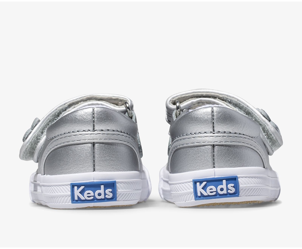 Slip Ons Keds Enfant Argent - Ella Mary Jane - 460-XFBQWM